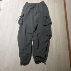 ドローストリング カーゴパンツ グレー