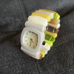 Time Will Tell腕時計 黄色 ベージュ 黄緑 クリア ブレスレットのサムネイル