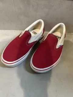 VANS レッド スリッポン　ヴィンテージ