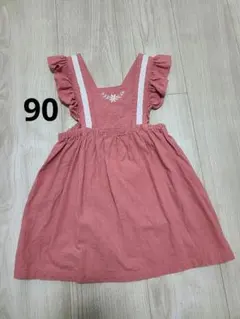 90　ジャンパースカート　ピンク　赤ちゃん本舗のサムネイル