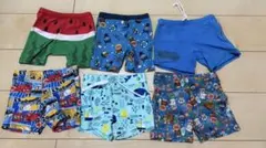 【人気キャラ込】男の子 水着 6点まとめ売り アンパンマン トミカ ポケモン