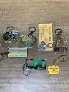 観光土産　レトロ　キーホルダー