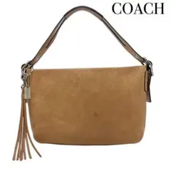 COACH コーチ レザー ワンハンドル ショルダーバッグ ブラウン レディース