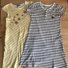 ボーダーワンピース　2枚セット