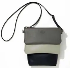 ♬【新品】Harriss ハリス上品なレザー調トリプルショルダーバッグのサムネイル
