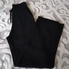 ユニクロ　ウォッシャブルニットリブパンツ　Mサイズ　ブラック