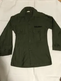 希少】60s 米軍実物 OG107 ユーティリティシャツ 日本製 ローカル