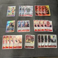 ワンピースカード 赤デッキパーツ まとめ売りのサムネイル