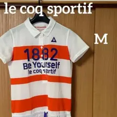 ルコックスポルティフ　ゴルフ　ワンピース　M 白　赤