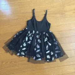 ドレス ワンピース チュール シフォン ヒラヒラ ふわふわ かわいい 黒 110