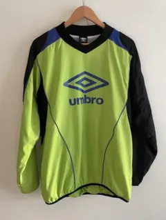 美品 UMBROアンブロ ピステ 両面プリント プルオーバー レアカラー M
