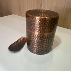 桃の実茶筒 銅缶 100g用 茶匙付き（京都 開化堂製） - メルカリ
