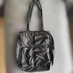 ZARA ブラック 多機能ポケット トートバッグ 黒のサムネイル