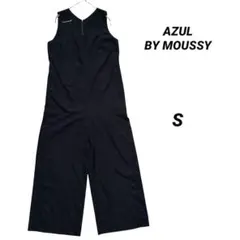 AZUL BY MOUSSY オールインワン S 黒 サロペット 肩ベルト 薄手のサムネイル