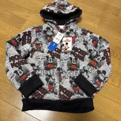 新品タグ付き　ディズニーミッキーマウス フード付きパーカー サイズ7 裏ボア