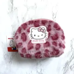 ★新品 ハローキティ ポーチ ピンク ヒョウ柄 しまむら
