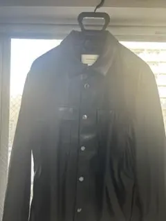 Calvin Klein Jeans ロングスリーブフェイクレザージャケット　M