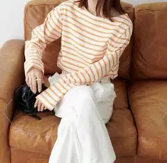 最終値下げ【美品】Discoat バスクボーダーロングスリーブ