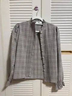 WEGO チェック柄 長袖シャツ Fサイズ