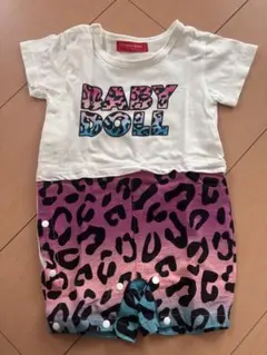 BABY DOLL レオパード柄ロンパース