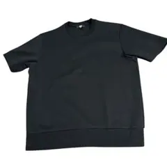 UNIQLOユニクロ黒 ショートスリーブ スウェットTシャツ L