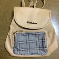 Jenni Love リュック ベージュ チェック柄のサムネイル