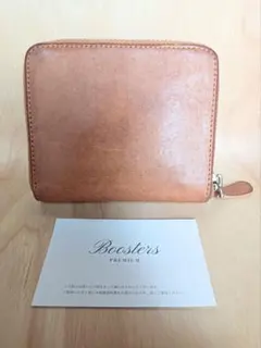 【美品】Boosters 二つ折り財布 ラウンドファスナー