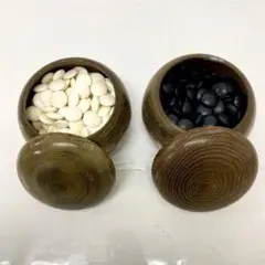 美品！高級 碁石 蛤 那智黒 34〜35号 碁笥 特選 極上 美品 高級 囲碁 天然本蛤 那智 黒石 碁石 骨董/囲碁/碁笥/碁石/雪印/月印/華印