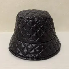 SHEIN キルティングバケットハット ブラック