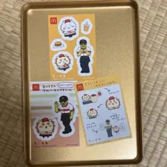 マクドナルドハッピーセット　ちいかわシール　シーサー&ラーメンの鎧さん