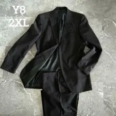 アオキ　ジャーナルワークス　ダークグレー　ストライプ　Y8 2XL 大きい