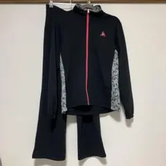 ルコックジャージブラック上下セットLサイズ レディース