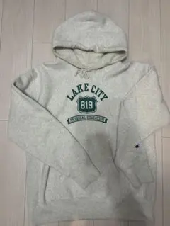 Champion グレー パーカー フード付き