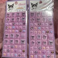 Sanrio公式　中国限定！ Kuromi タイルステッカー 2枚セットのサムネイル