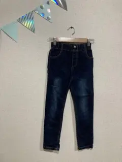 中古◎ブリーズBREEZEデニムパンツ130長ズボンインディゴブルー