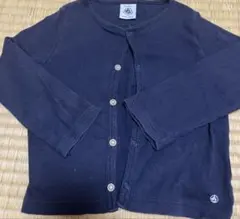 PETIT BATEAU ネイビー カーディガン 18m
