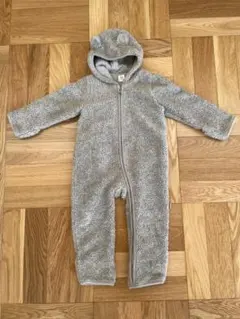 baby GAP フリースロンパース グレー