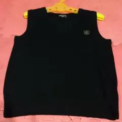 コムサイズム ニットベスト 130 黒
