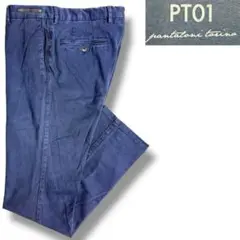 J5125 美品 PT01 EDGARDガーメントダイパンツ ネイビー 46