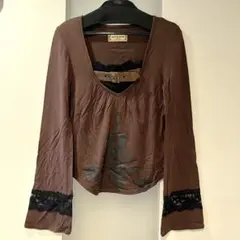 h.naoto steam ベルトモチーフカットソー長袖