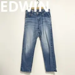 EDWIN エドウィン　ジーンズ　27 ストレートデニム　牛革　日本製　ジーパン