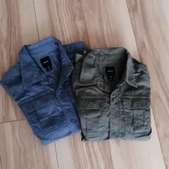 ギャップ★GAP KIDS★コットンシャツ110㎝★2枚セット★USED美品