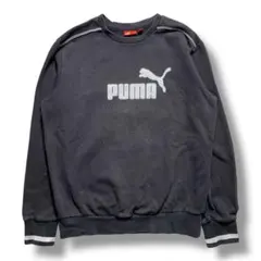 F1621　【即購入OK】　PUMA　トレーナー　サイズM　ブラック