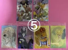 ⑤最新　ディズニー ウエハース2 6枚セット　ミッキー　プルート