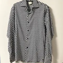 Agnes b homme アニエスベー ドット柄 長袖シャツ Mサイズ