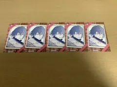 ジャンプショップ　バレンタイン　カード　特典　テニスの王子様　不二周助　5枚