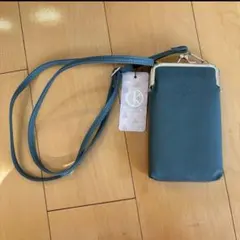 D.KELLY がま口 スマホショルダーバッグ グリーン