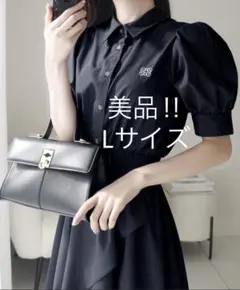 mily bilet上品なディテール×華やかさ 胸刺繍フリルスカートワンピース