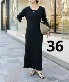 2WAYロングリブワンピース 36 RIVE DROITE リヴドロワ