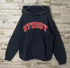 【入手困難‼︎】STUSSY◇紺赤 フードロゴ パーカー D152 入手困難‼︎】STUSSY◇紺赤 フードロゴ パーカー D152 - メルカリ